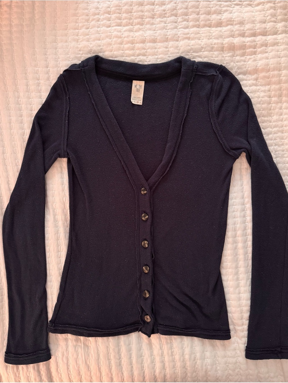 Free People we the free navy cardigan- Size M